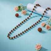 18K Gold Plated 5 Mukhi Rudraksha Mala