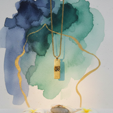 24K Gold Plated OM Necklace
