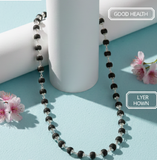 Karungali Silver Cap Mala - Lab Certified